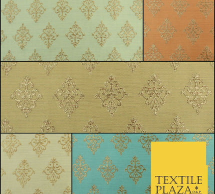 Luxury Classic Damask Ornamental Woven Brocade Dress Fabric Waistcoat Ethnic