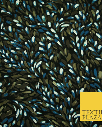 Mix Floral Animal Abstract Printed Fine Crepe Polyester Summer Dress Fabric 58"
