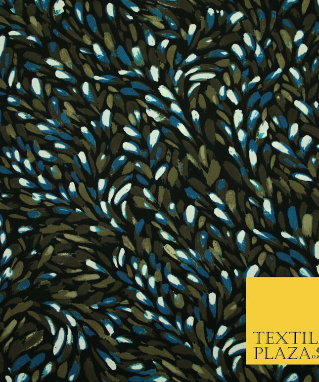 Mix Floral Animal Abstract Printed Fine Crepe Polyester Summer Dress Fabric 58"
