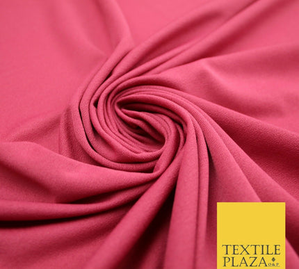 Raspberry Navy Blue Burgundy Soft Plain Stretch Lycra Jersey Fabric ITY Dress