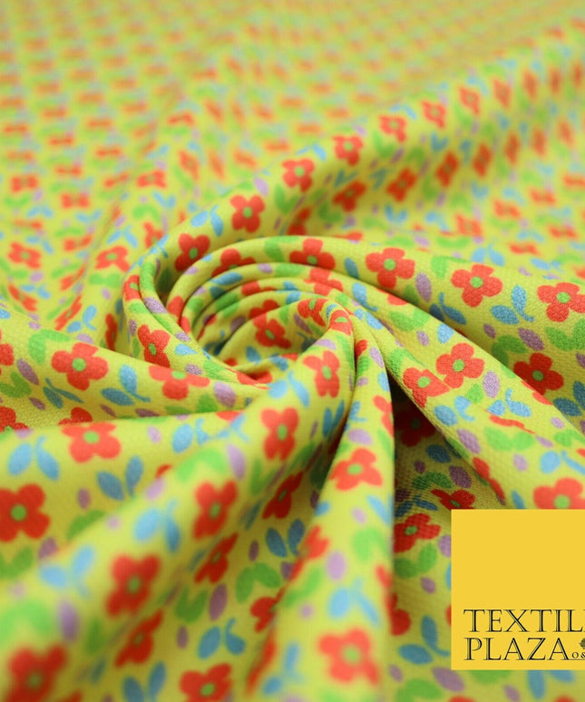 Floral Animal Printed Fine Silky Satin Crepe Polyester Summer Dress Fabric Shiny