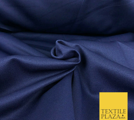 NAVY BLUE Premium Plain Scuba Bodycon Fabric Stretch Jersey Neoprene 1328