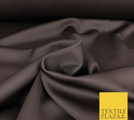 BROWN Premium Plain Scuba Bodycon Fabric Material Stretch Jersey Neoprene 1326