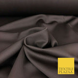 BROWN Premium Plain Scuba Bodycon Fabric Material Stretch Jersey Neoprene 1326
