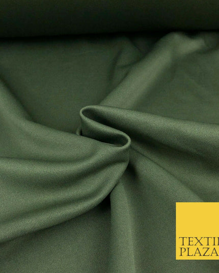 KHAKI Premium Plain Scuba Bodycon Fabric Material Stretch Jersey Neoprene 1324