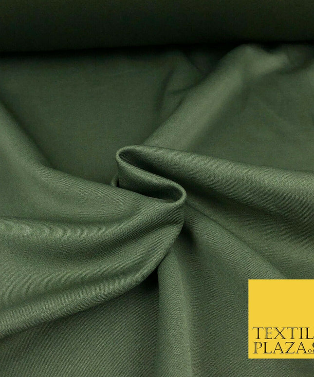 KHAKI Premium Plain Scuba Bodycon Fabric Material Stretch Jersey Neoprene 1324
