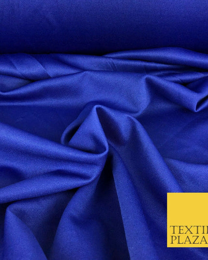 ROYAL BLUE Premium Plain Scuba Bodycon Fabric Stretch Jersey Neoprene 1327