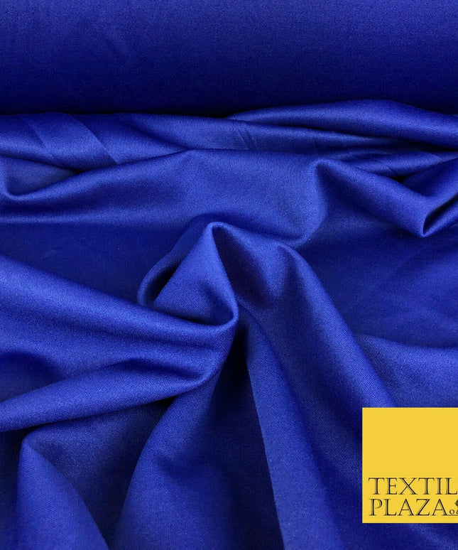 ROYAL BLUE Premium Plain Scuba Bodycon Fabric Stretch Jersey Neoprene 1327