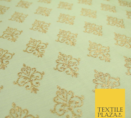 Luxury Classic Damask Ornamental Woven Brocade Dress Fabric Waistcoat Ethnic