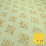 Luxury Classic Damask Ornamental Woven Brocade Dress Fabric Waistcoat Ethnic