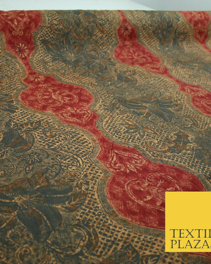 Waffle Diamond Sunflower Ornate 1/2 Panama Canvas Fabric Sofa Upholstery Curtain