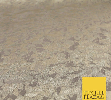 MAUVE Luxury Abstract Metallic Weave Textured Brocade Jacquard Dress Fabric 1681