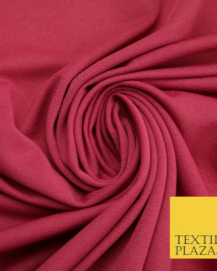 Raspberry Navy Blue Burgundy Soft Plain Stretch Lycra Jersey Fabric ITY Dress