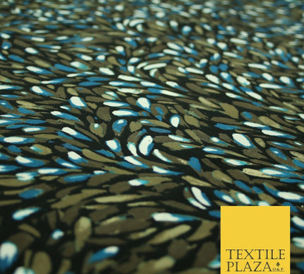 Mix Floral Animal Abstract Printed Fine Crepe Polyester Summer Dress Fabric 58"