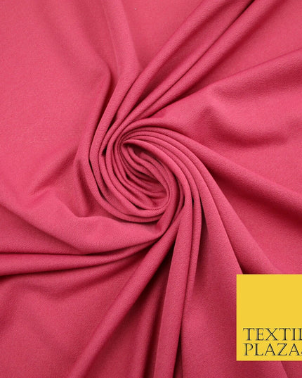 Raspberry Navy Blue Burgundy Soft Plain Stretch Lycra Jersey Fabric ITY Dress