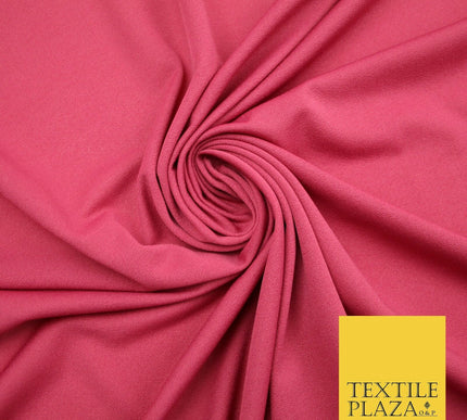 Raspberry Navy Blue Burgundy Soft Plain Stretch Lycra Jersey Fabric ITY Dress