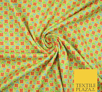 Floral Animal Printed Fine Silky Satin Crepe Polyester Summer Dress Fabric Shiny