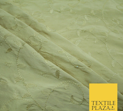 Bridal Bridesmaids Wedding 100% Pure TwoTone Silk Bead Allover Embroidery Fabric