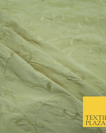 Bridal Bridesmaids Wedding 100% Pure TwoTone Silk Bead Allover Embroidery Fabric
