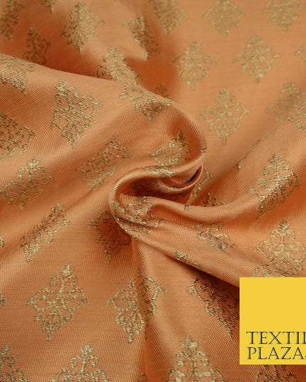Luxury Classic Damask Ornamental Woven Brocade Dress Fabric Waistcoat Ethnic