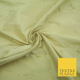 Bridal Bridesmaids Wedding 100% Pure TwoTone Silk Bead Allover Embroidery Fabric