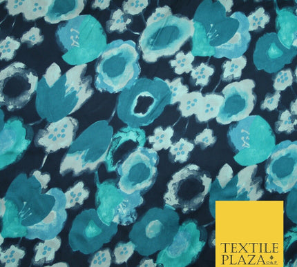 Floral Animal Printed Fine Silky Satin Crepe Polyester Summer Dress Fabric Shiny