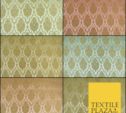 Luxury Florid Damask Ornamental Brocade Dress Fabric Waistcoat Ethnic Cushions