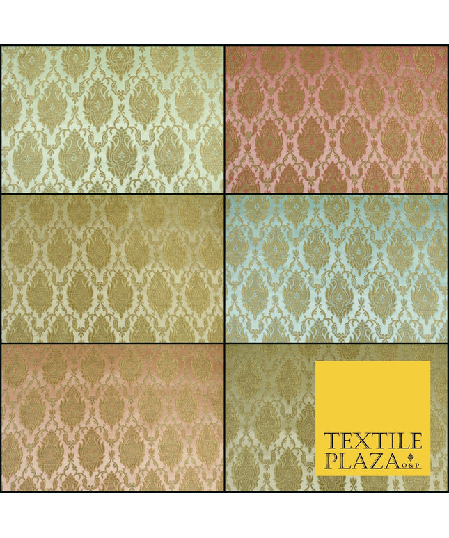 Luxury Florid Damask Ornamental Brocade Dress Fabric Waistcoat Ethnic Cushions