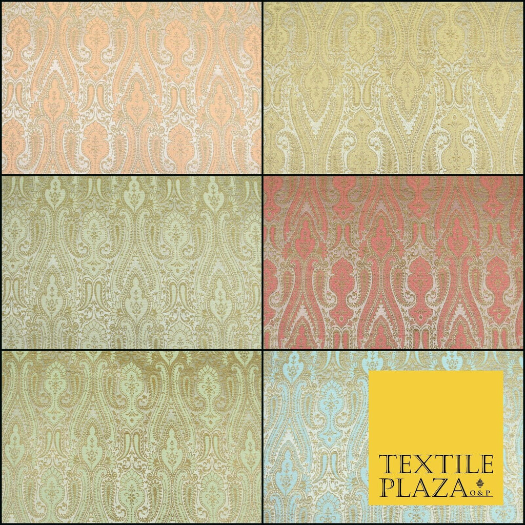 Luxury Grande Damask Ornamental Brocade Dress Fabric Waistcoat Ethnic Cushions