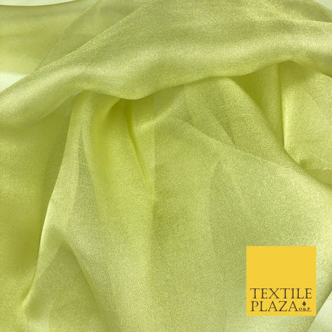LIGHT LIME Crystal Organza Bridal Wedding Dance Dress Veil Fabric 60" B1025