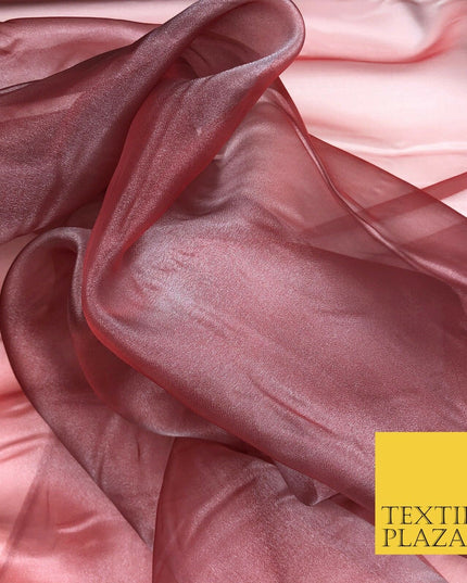 RED SILVER Crystal Organza Bridal Wedding Dance Dress Veil Fabric 60" B1008