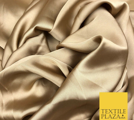 GOLD Fine Silky Sateen Georgette Dress Fabric Draping Lining 55" O1139