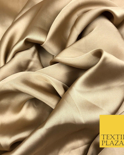 GOLD Fine Silky Sateen Georgette Dress Fabric Draping Lining 55" O1139