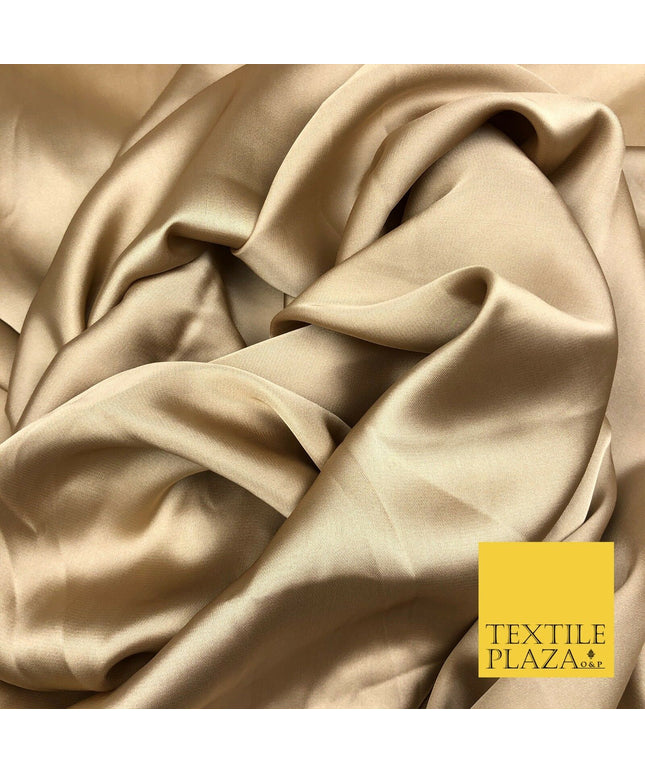 GOLD Fine Silky Sateen Georgette Dress Fabric Draping Lining 55" O1139