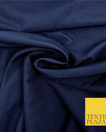 Navy Blue Premium Plain Bi-Stretch Fabric - Uniform Suit Trousers 58" SA213