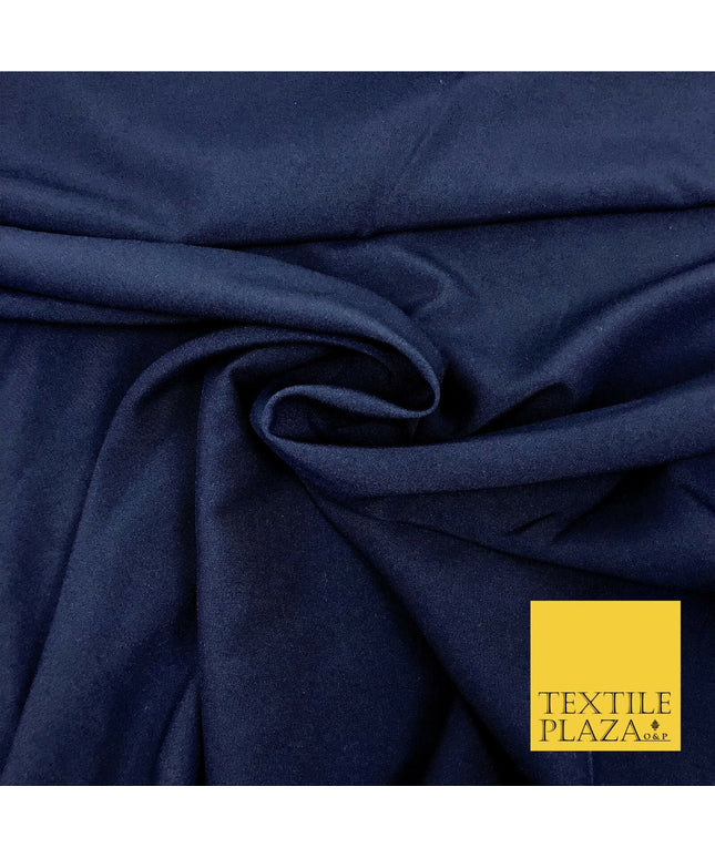 Navy Blue Premium Plain Bi-Stretch Fabric - Uniform Suit Trousers 58" SA213