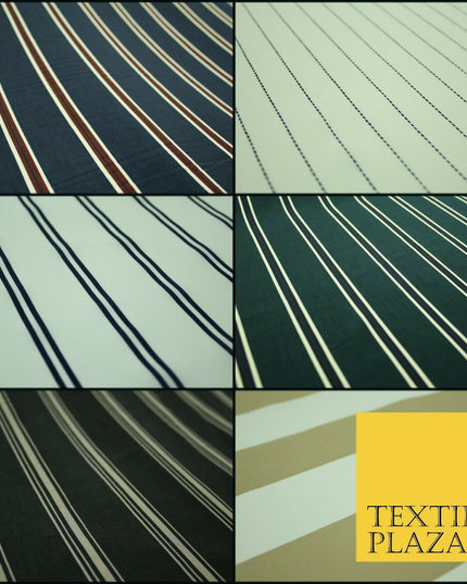 Various Striped Lines Stripe Linear Bar Printed Crepe Polyester Dress Fabric 58"