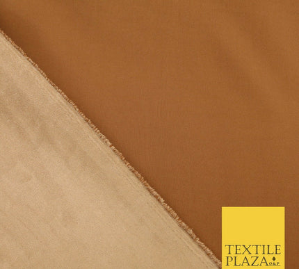 TAN BROWN Luxury Smooth Suede Backed Neoprene Fabric Material Scuba 150cm 1656