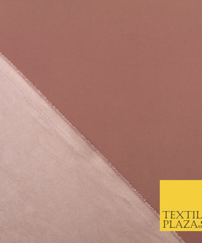 MINK Luxury Smooth Suede Backed Neoprene Fabric Material - Scuba 150cm 1654