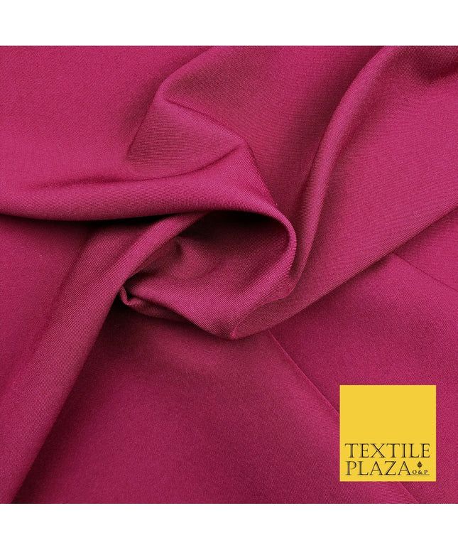 Wine Premium Plain Bi Stretch Fabric - Uniform Suit Trousers 58" SA248