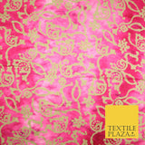 BATIK Tie Dye Bright Colours 100% Cotton Lawn Paisley Print Fashion Fabric Craft