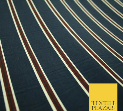 Various Striped Lines Stripe Linear Bar Printed Crepe Polyester Dress Fabric 58"