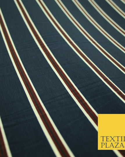 Various Striped Lines Stripe Linear Bar Printed Crepe Polyester Dress Fabric 58"