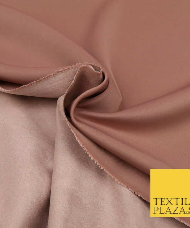 MINK Luxury Smooth Suede Backed Neoprene Fabric Material - Scuba 150cm 1654