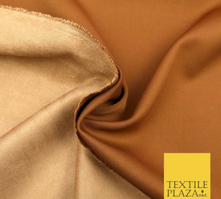 TAN BROWN Luxury Smooth Suede Backed Neoprene Fabric Material Scuba 150cm 1656