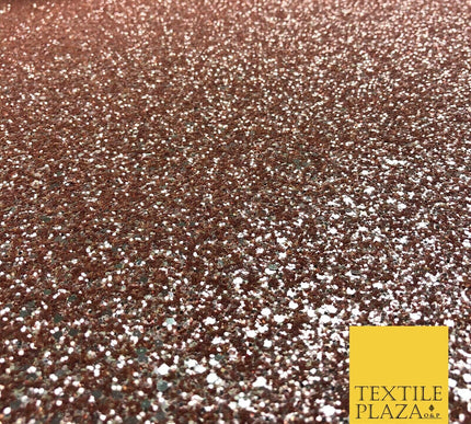 ROSE Luxury Chunky Glitter Encrusted Shimmer Canvas Fabric Heavy Backdrop 1456