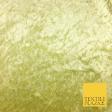Lemon Ice Crushed Velvet Fabric - Cushions Curtains 148cm - Belle PD21