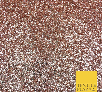 ROSE Luxury Chunky Glitter Encrusted Shimmer Canvas Fabric Heavy Backdrop 1456