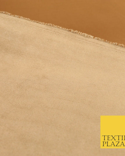 TAN BROWN Luxury Smooth Suede Backed Neoprene Fabric Material Scuba 150cm 1656