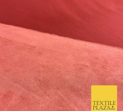 BRICK RED Luxury Smooth Suede Backed Neoprene Fabric Material Scuba 150cm 1657